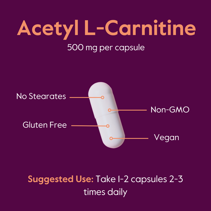 Acetyl L-Carnitine 500mg (Vegan)