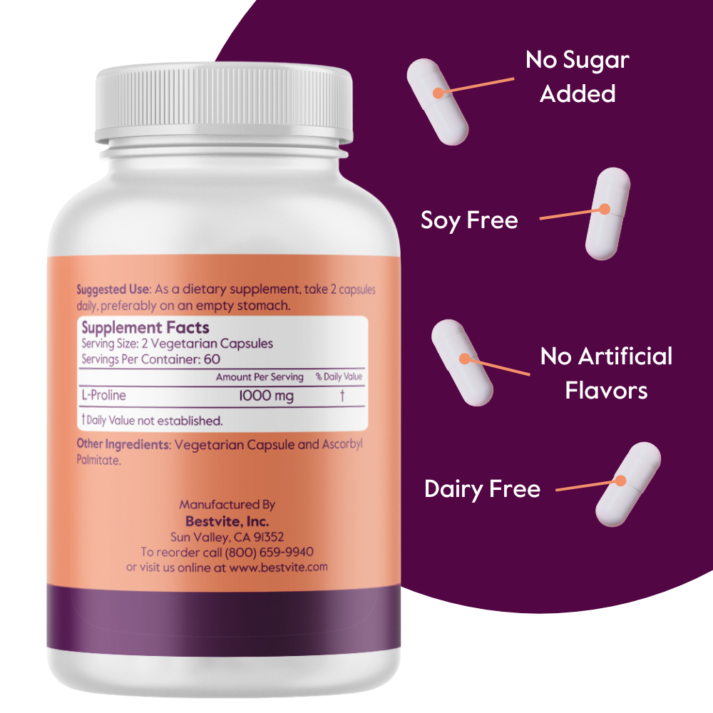L-Proline 500mg