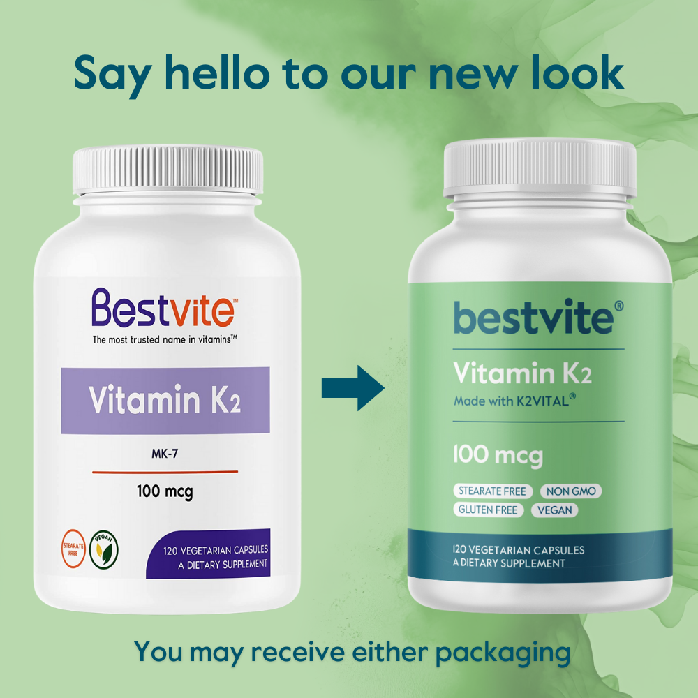 Vitamin K2 as MK-7 100mcg with Patented K2VITAL®
