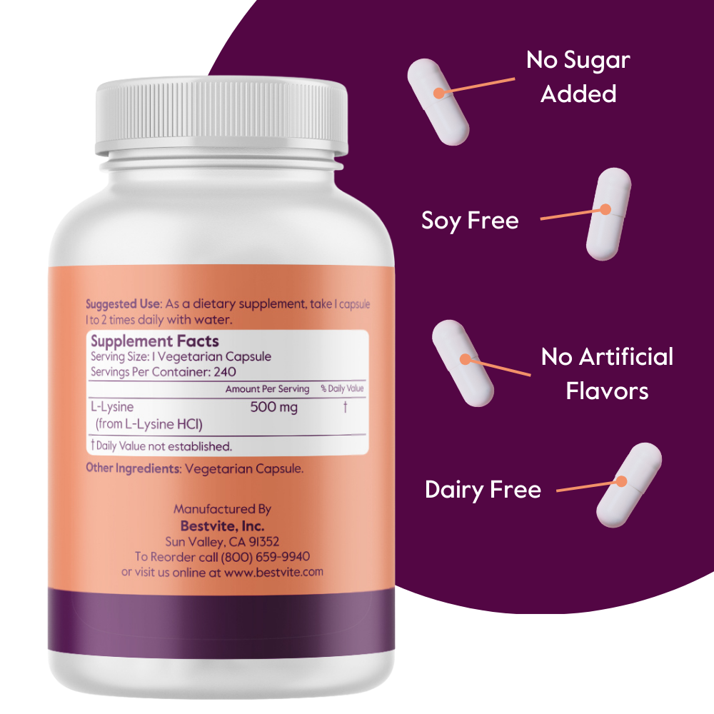 L-Lysine 500mg