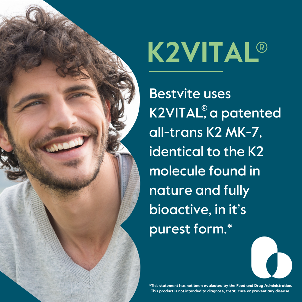 Vitamin K2 as MK-7 100mcg with Patented K2VITAL®