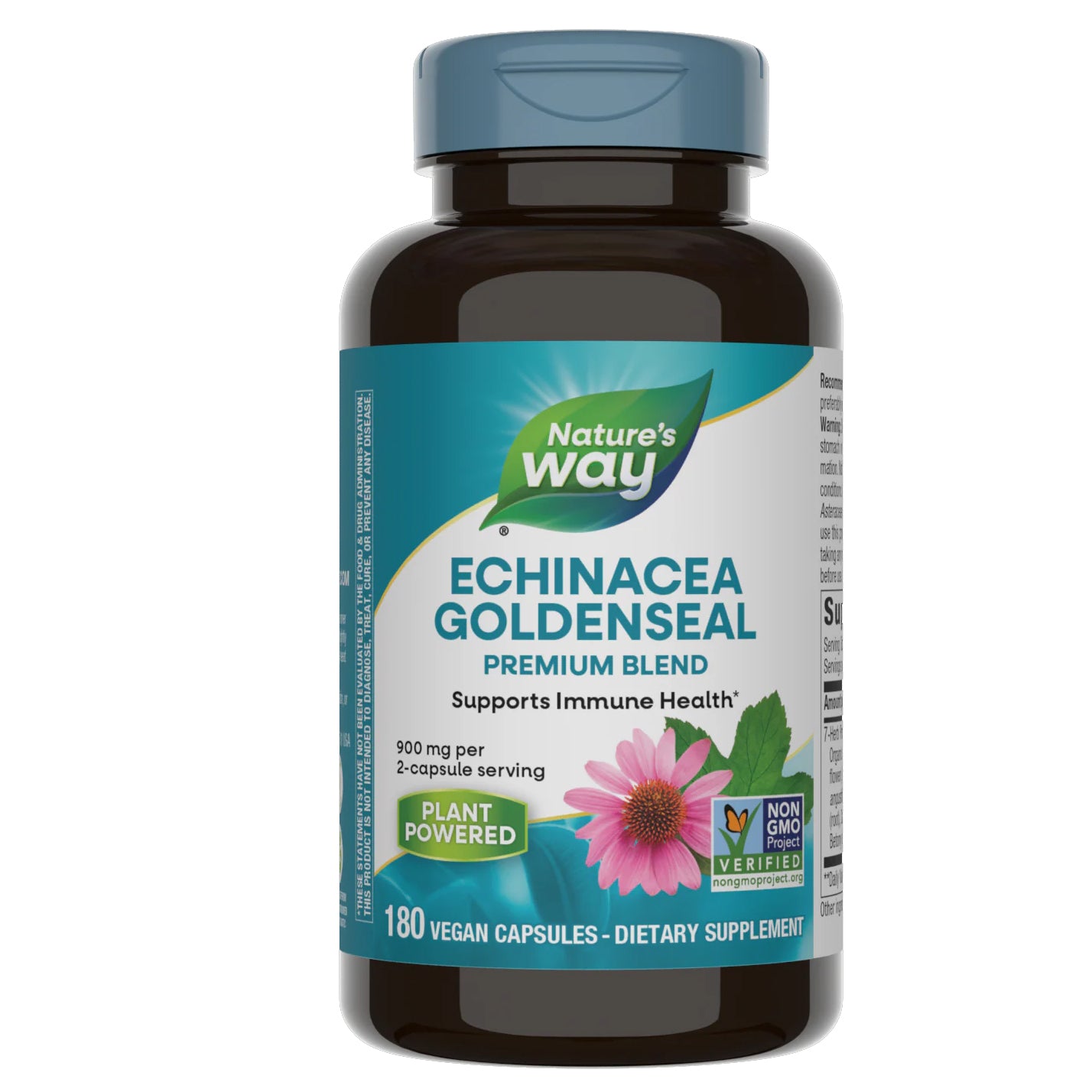 Nature's Way, Echinacea w/Goldenseal 450mg (180 Capsules)
