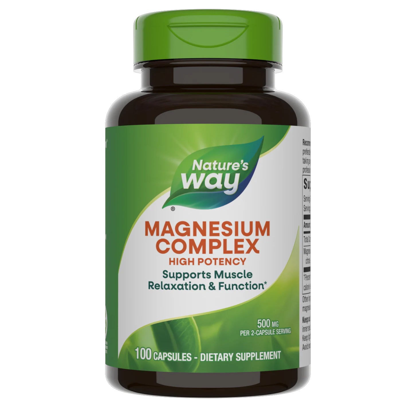 Nature's Way, Magnesium 500mg (100 Capsules)