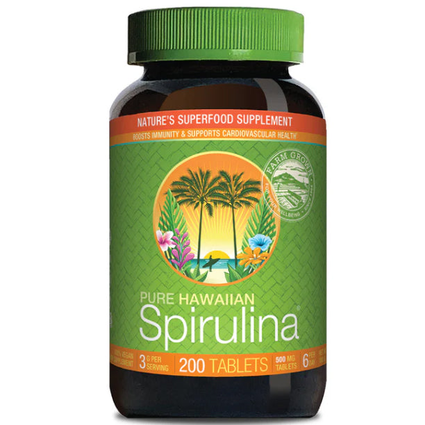 Nutrex, Hawaiian Spirulina 500mg (200 Tablets)