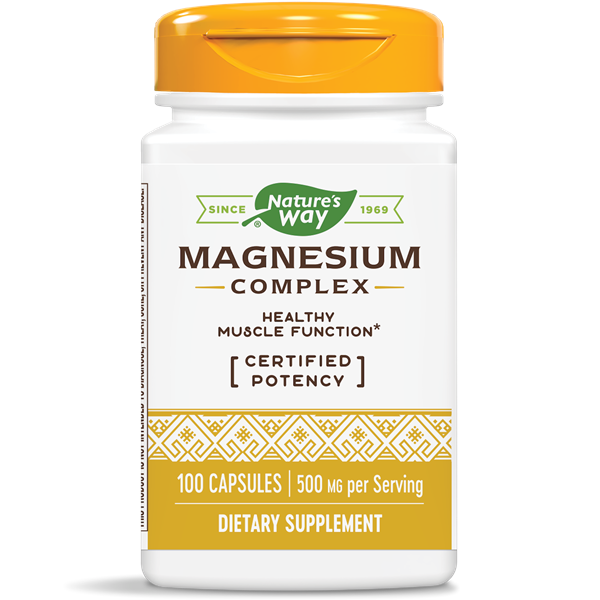 Nature's Way, Magnesium 500mg (100 Capsules)