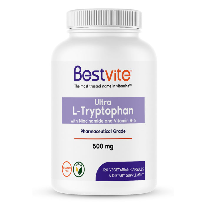 L-Tryptophan w/ B3 & B6 500mg