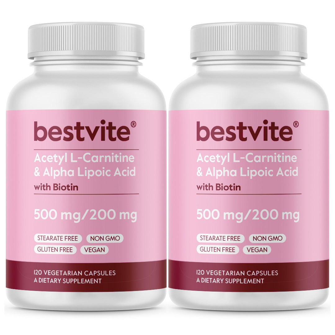 Acetyl L-Carnitine 500mg & Alpha Lipoic Acid 200mg