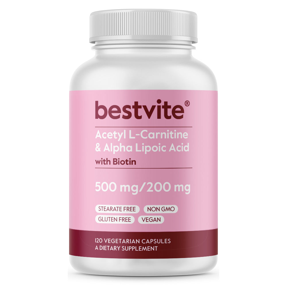 Acetyl L-Carnitine 500mg & Alpha Lipoic Acid 200mg