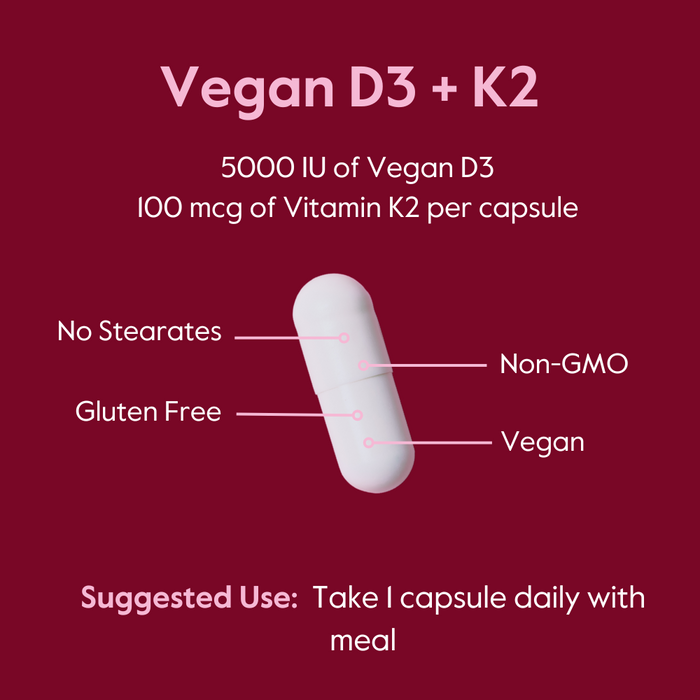 Vegan Vitamin D3 w Vitamin K2