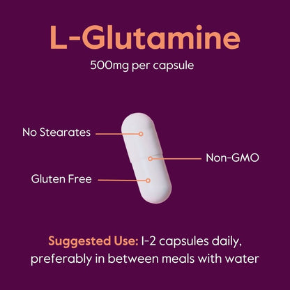 L-Glutamine 500mg Free Form