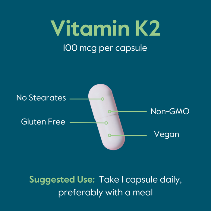 Vitamin K2 as MK-7 100mcg with Patented K2VITAL®