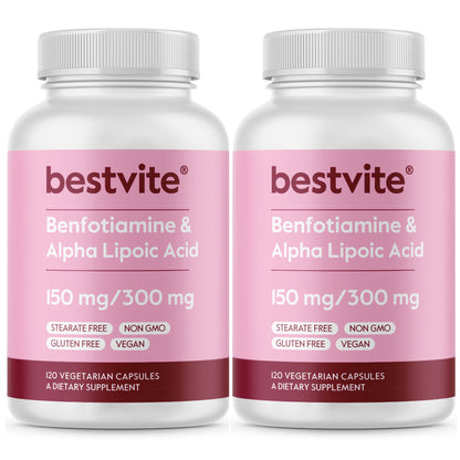 Benfotiamine 150mg w/ Alpha Lipoic Acid 300mg