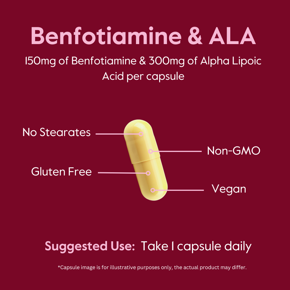 Benfotiamine 150mg w/ Alpha Lipoic Acid 300mg