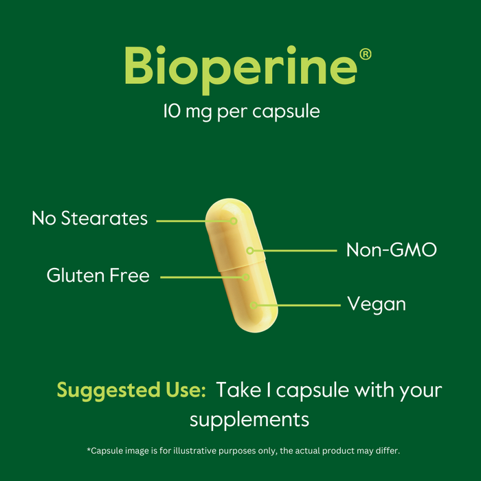 Bioperine Tablets Bestvite's Bioperine 10mg (120 Vegetarian Capsules) — Bestvite.com