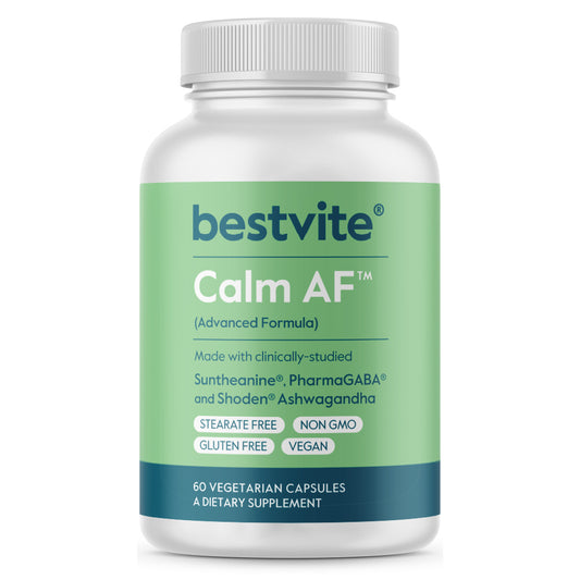 Calm AF (Advanced Formula) with Suntheanine®, PharmaGABA® and Shoden® Ashwagandha