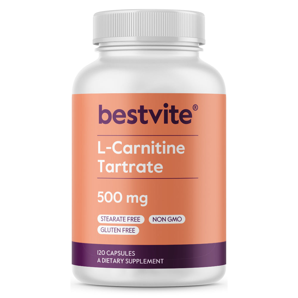 best l carnitine brand Tartrate 500mg (120 Capsules) No Stearates Non GMO Gluten Free 1 Capsule Amount Per Bpc 157 For Tennis Brand_mesoestetic Style:20mg 400 Count