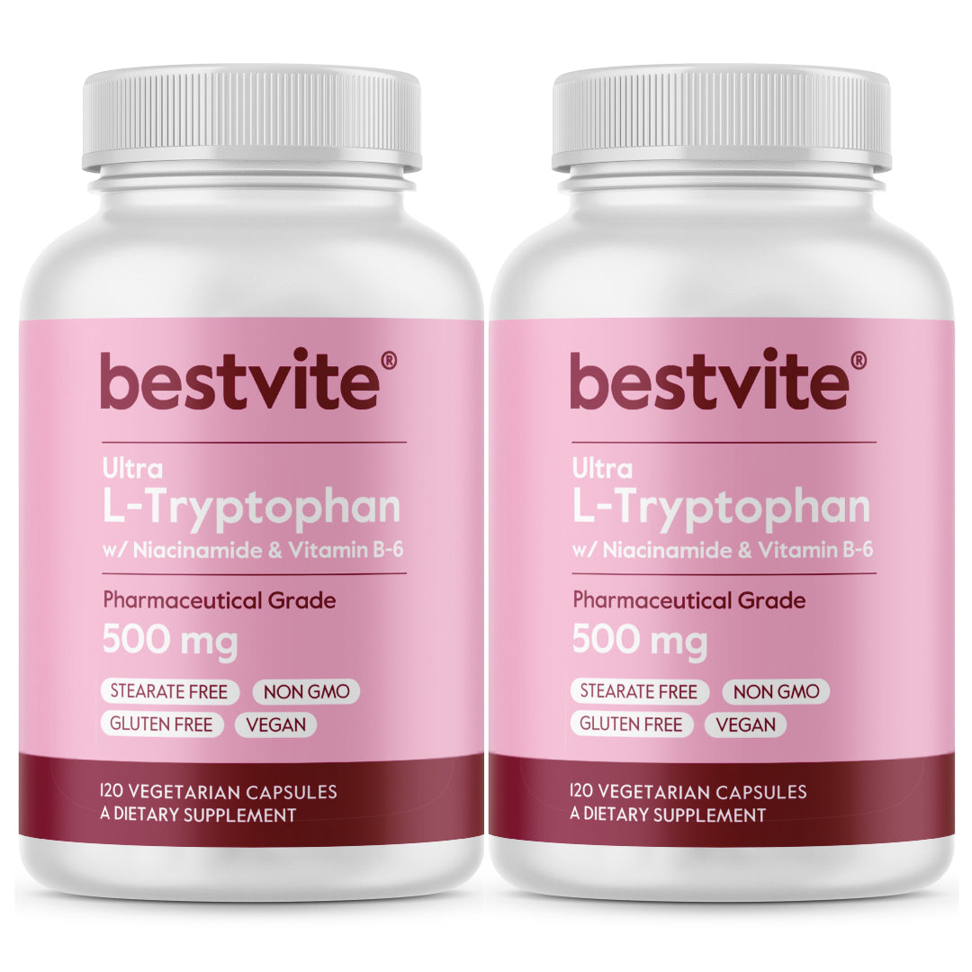 L-Tryptophan w/ B3 & B6 500mg