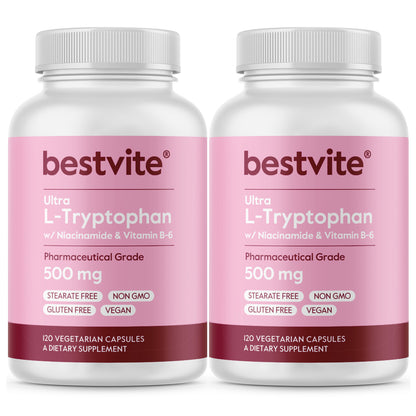 L-Tryptophan w/ B3 & B6 500mg