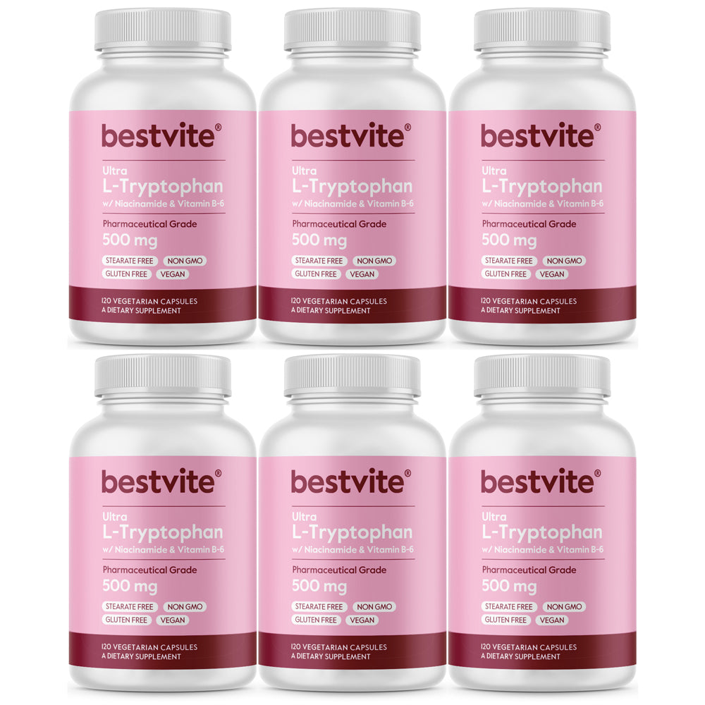 L-Tryptophan w/ B3 & B6 500mg