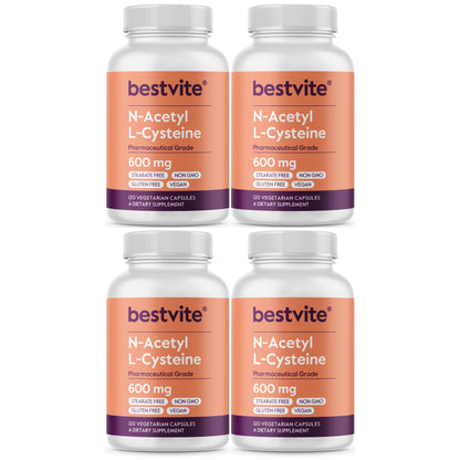 Bestvite's N-Acetyl Cystein 600mg (NAC) 480 Vegetarian Capsules Bestvite's N-Acetyl Cystein 600mg (NAC) 480 Vegetarian Capsules