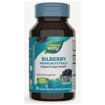 Nature's Way, Bilberry Standardized Extract (90 Capsules)