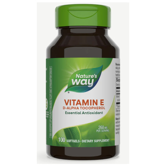 Nature's Way, Vit E 400 IU D-Alpha w/Tocopherols (100 Softgels)