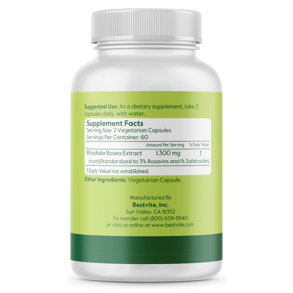 Rhodiola Rosea 650mg