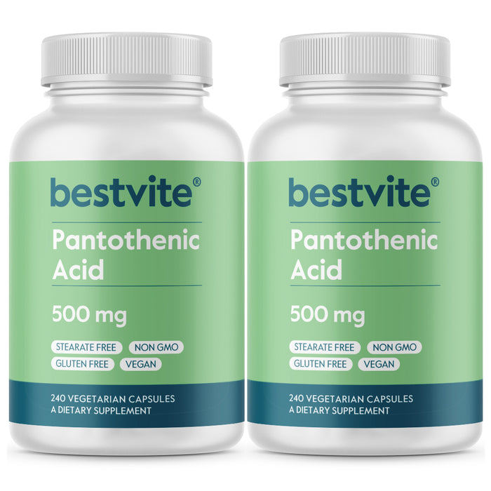 Pantothenic Acid (Vitamin B-5) 500mg