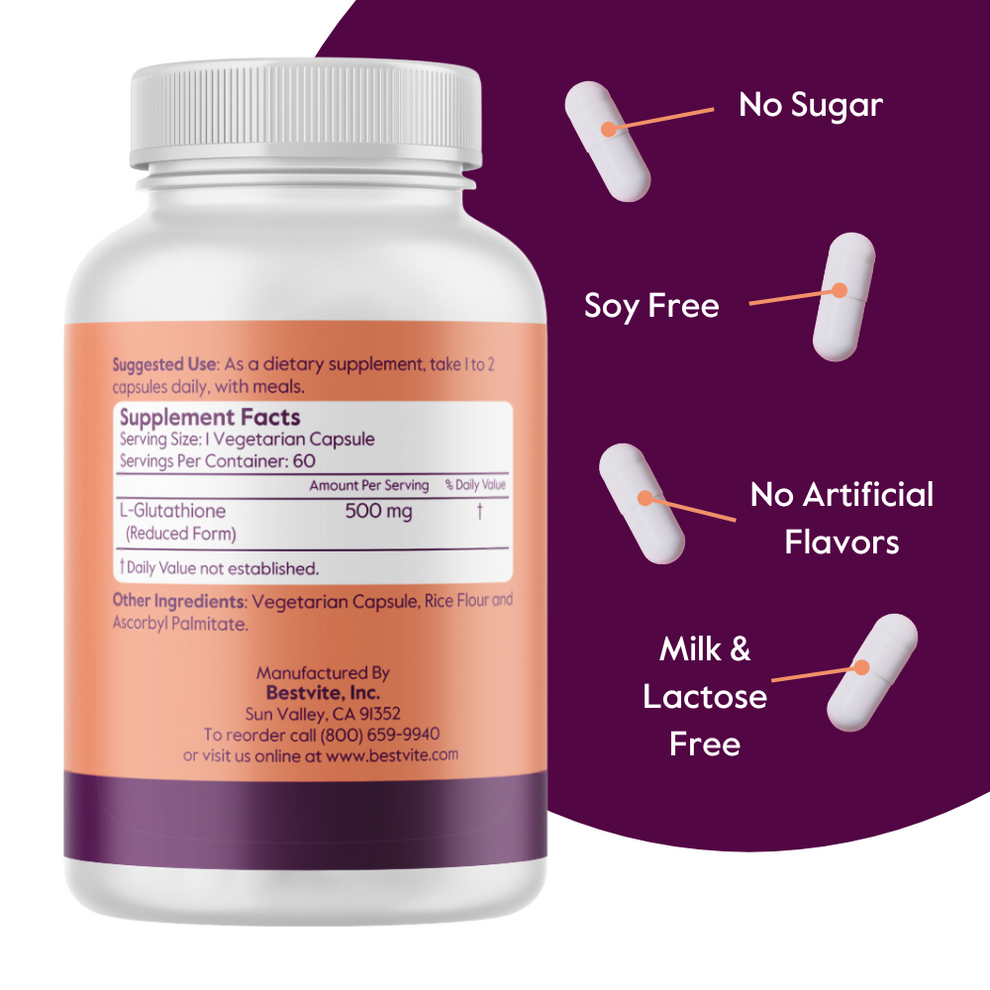 L-Glutathione 500mg | Bestvite.com - The Most Trusted Name in Vitamins L-Glutathione 500mg | Bestvite.com - The Most Trusted Name in Vitamins