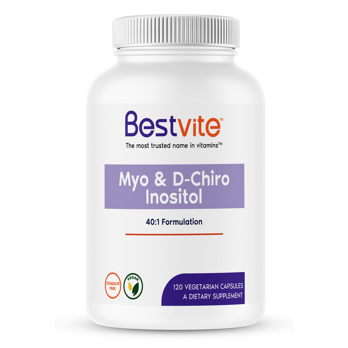 Myo + D-Chiro Inositol, 120 Capsules