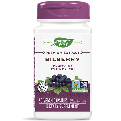 Nature's Way, Bilberry Standardized Extract (90 Capsules)