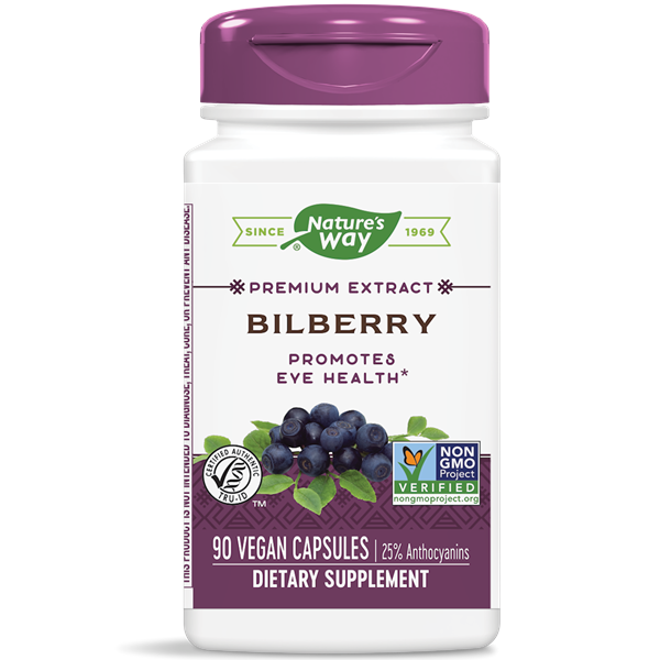 Nature's Way, Bilberry Standardized Extract (90 Capsules)