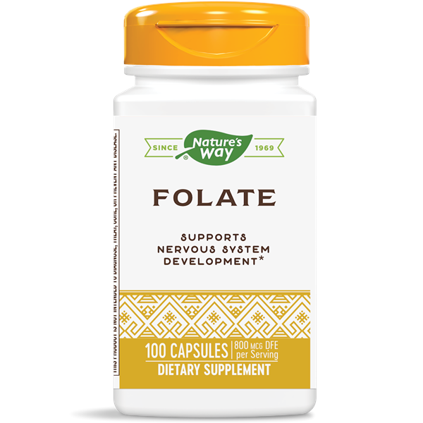 Nature's Way, Folic Acid 800 mcg (100 Capsules)