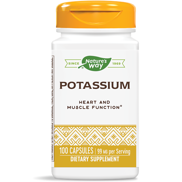 Nature's Way, Potassium 99mg (100 Capsules)