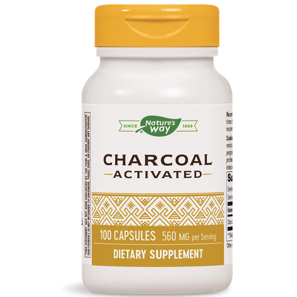 Nature's Way, Activated Charcoal (100 Capsules)