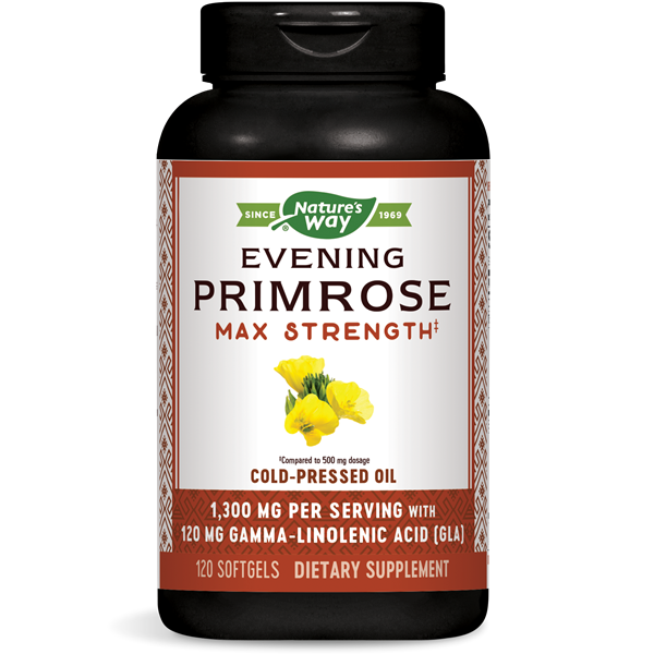 Nature's Way, Evening Primrose Oil 1300mg High Potency (120 Softgels)