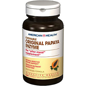 American Health, Papaya Enzyme Original Chewable (100 Tablets)