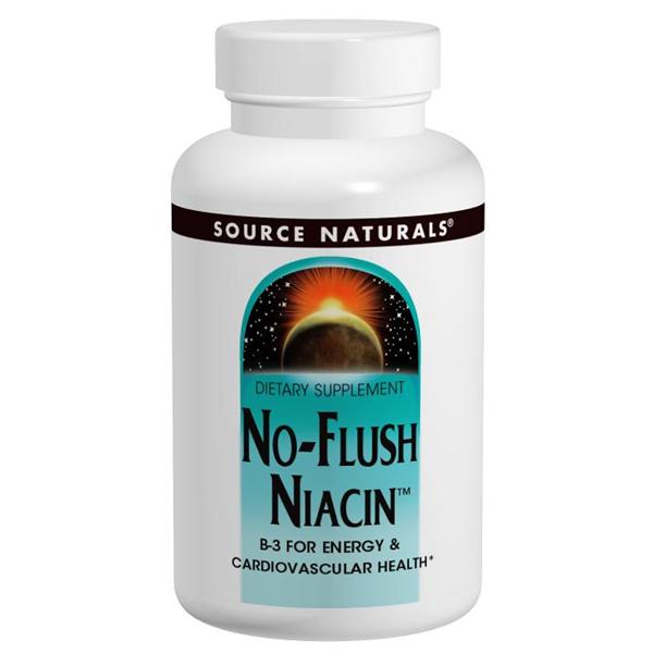 Source Naturals, No-Flush Niacin 500mg (60 Tablets)