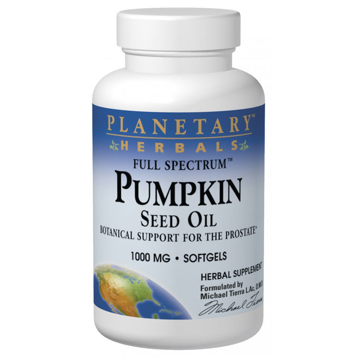Planetary Herbals, Pumpkin Seed Oil Full Spectrum 1,000mg (90 Softgels)