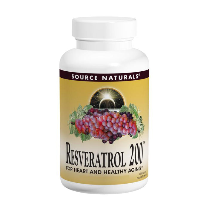 Source Naturals, Resveratrol 200 200mg (60 Tablets)